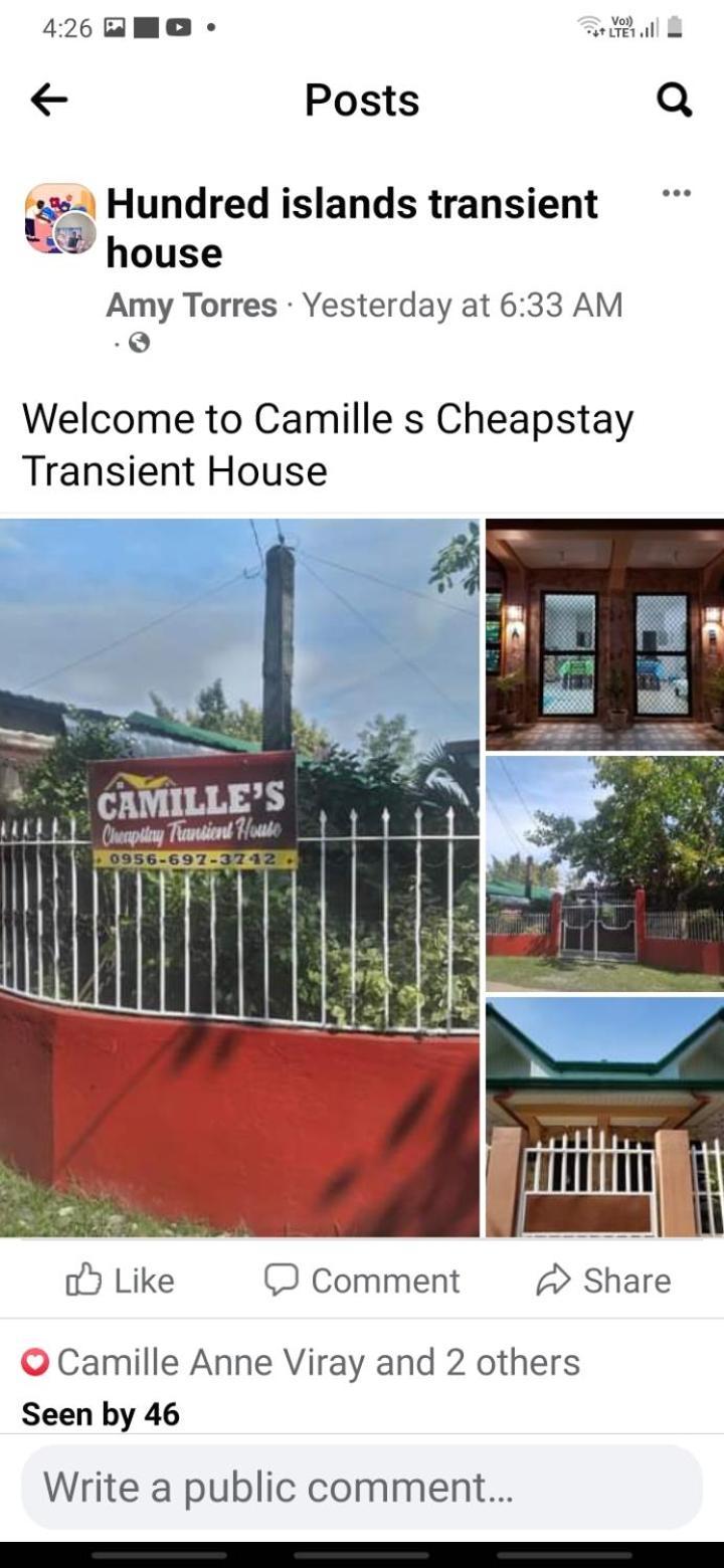 Camille'S Cheapstay Alaminos Εξωτερικό φωτογραφία